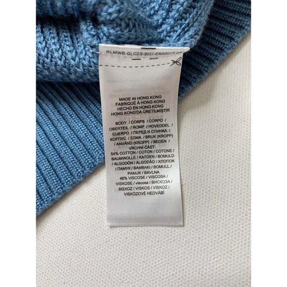 Ralph Lauren Cable-Knit Sweater Top Women's XXL 2XL Blue Lightweight Soft NEW - Picture 10 of 14